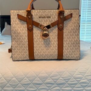 Michael Kors Signature Logo Hamilton Satchel with wallet